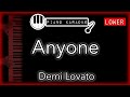 Anyone (LOWER -3) - Demi Lovato - Piano Karaoke Instrumental