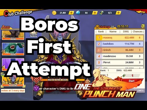 Boros Club Challenge First Run Moonton One Punch Man: The Strongest