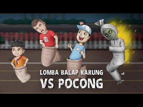 Pocong ikut Lomba Balap Karung ft Acil, Wowo | Animasi Horor Kartun Lucu | Kartun Hantu #HORORKOMEDI