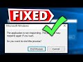 Windows 10 Program Not Responding Fix
