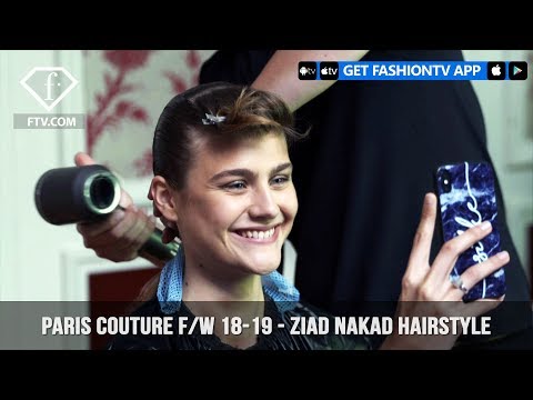 Ziad Nakad Hairstyle Paris Haute Couture Fall/Winter 2018-19 | FashionTV | FTV