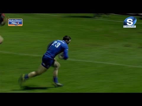 Last Minute Bonus Point Try by Darren Hudson - Leinster v Newport Gwent Dragons 14th Feb 2014