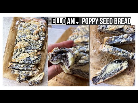 THIS BREAD IS AMAZING! Poppy Seed Bread / Mohn Zopf / Hello Ani