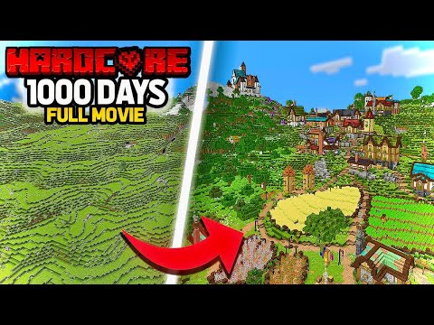 I Survived 1000 Days in Hardcore Minecraft (FULL MOVIE)