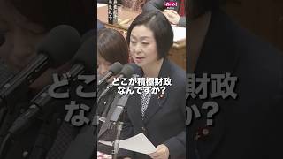 給付金もない、消費税減税もない、これ、どこが積極財政？ 【 #くしぶち万里 】 2025年11月11日 衆議院予算委員会 #れいわ新選組 #国会 #政治 #shorts