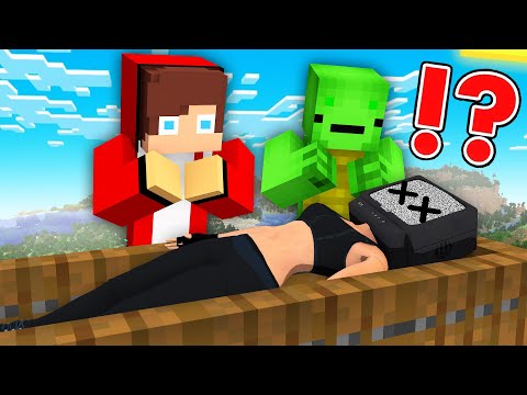 JJ & Mikey Minecraft - What if JJ and Mikey open the Сoffin with TV WOMAN in Minecraft Maizen
