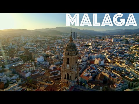 MALAGA, SPAIN - by drone [4K]