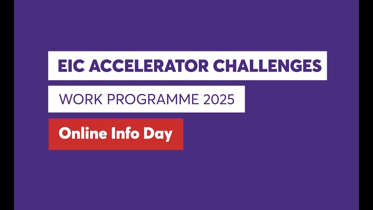 EIC Work Programme 2025 - Accelerator Challenges Info Day