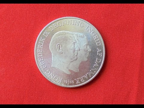 DENMARK SILVER 2 KRONER (UNC)1953 - Foundation for the Campaign against Tuberculosis in Greenland