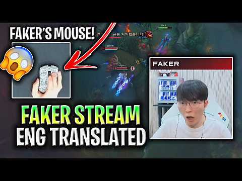 FAKER SHOWS in STREAM his INSANE MOUSE SKILLS!😱 [ENGLISH TRANSLATED] T1 Faker Viktor MID vs Sylas!