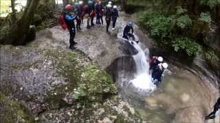 preview picture of video 'Sortie canyon inter clubs FSGT, Jura juin 2013 descente du Grosdar inférieur'