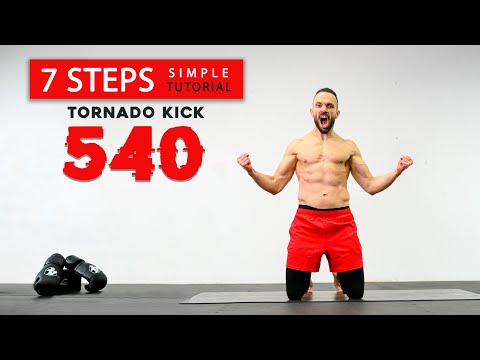 540 TORNADO KICK [ 7 STEPS ] Simple Tutorial - Taekwondo - Tricking