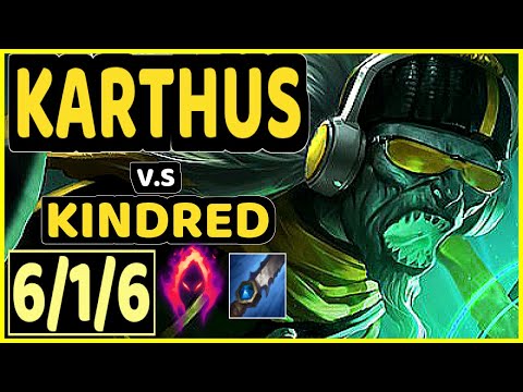 PANTS ARE DRAGON (KARTHUS) vs KINDRED - 6/1/6 KDA JUNGLE CHALLENGER GAMEPLAY - NA