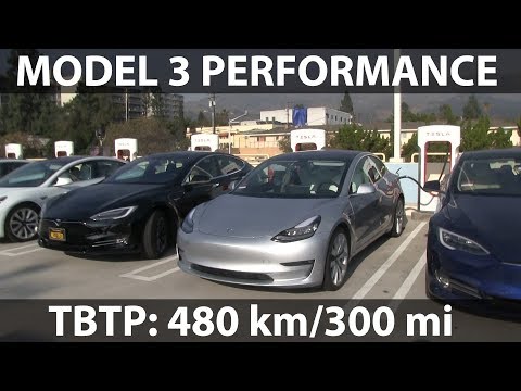 Tesla Model 3 Performance range test video