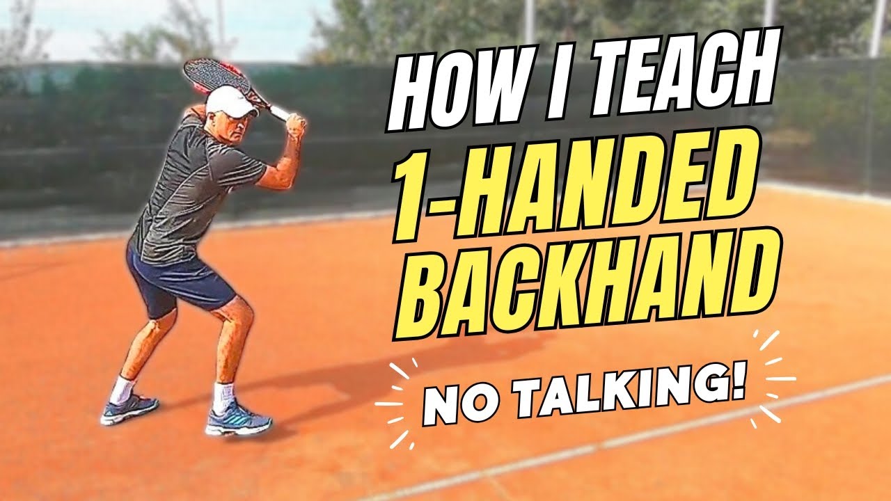 Complete ONE-HANDED BACKHAND Tennis Lesson (No Talking!)