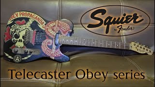 Video thumbnail for Squier Telecaster Obey Propaganda series Guitar by Guitar Learner