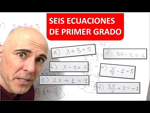 ECUACIONES DE PRIMER GRADO. Seis ecuaciones resueltas