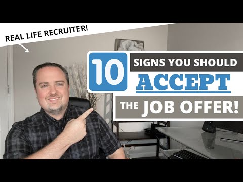 10 Signs You Should Accept the Job Offer