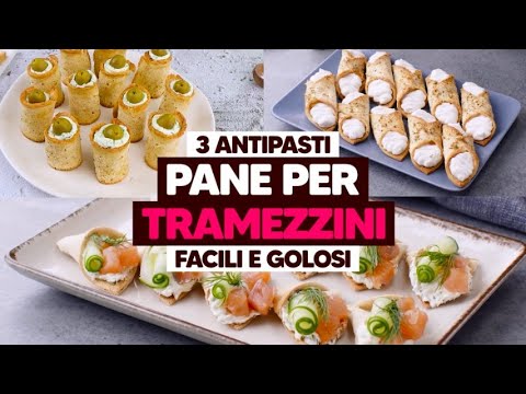 3 Antipasti con il pane per tramezzini: facili e golosi!