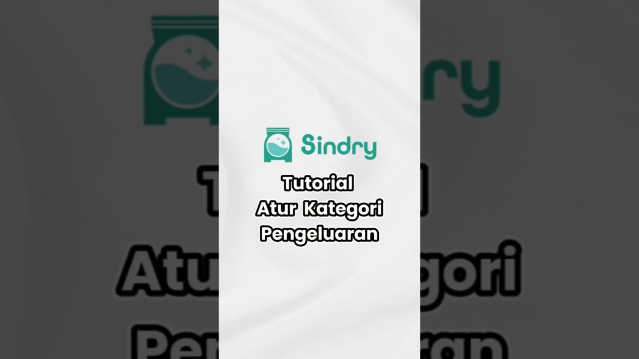 Tutorial Mengatur Kategori Pengeluaran di Software Laundry Sindry