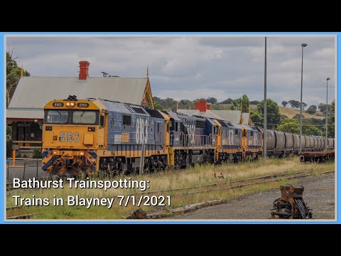 Bathurst Trainspotting: Trains at Blayney 7-1-21