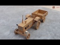 How To Make RC Tractor From Cardboard Very Simple HD