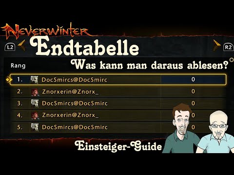 NEVERWINTER: Gewölbe/Gefechte Endtabelle -was kann ich daraus ablesen?- Einsteiger-Tipp PS4 deutsch