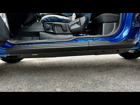 19-22 Ranger Extended Cab Bushwacker Black Trail Armor Rocker Panels Install