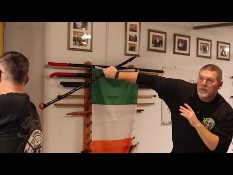 Using Knob End of the Shillelagh to Clear the Attack - Irish Stick Fighting