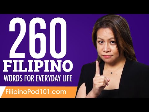 260 Filipino Words for Everyday Life - Basic Vocabulary #13