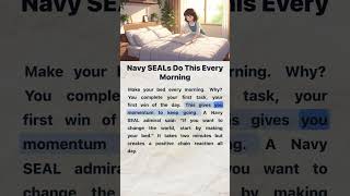 Navy SEALs Do This Every Morning 🛏️ | Learn English #MorningRoutine #MotivationalContent #english