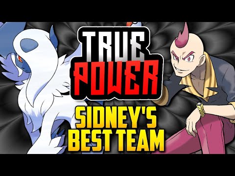 WHAT IS SIDNEY'S BEST POSSIBLE TEAM? Elite 4 Sidney's Evolution In The Pokémon Games [TRUE POWER]