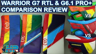 Warrior Ritual G7 RTL & G6.1 & G5 hockey goalie blocker comparison review
