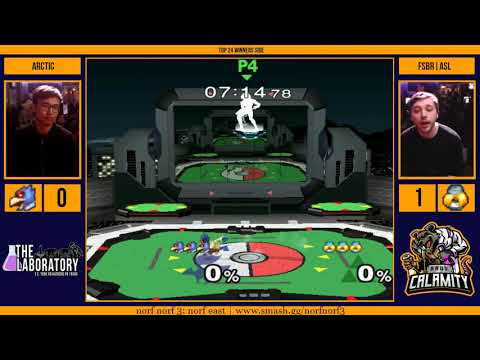 norf norf III | Arctic (Falco) vs Fsbr|ASL (Sheik) - Top 24 Winners Side - Melee