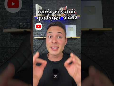 Ferramenta incrível resume vídeos do YouTube #dicas #youtube #resumo #inteligenciaartificial
