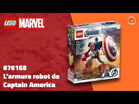 Vidéo LEGO Marvel 76168 : L’armure robot de Captain America