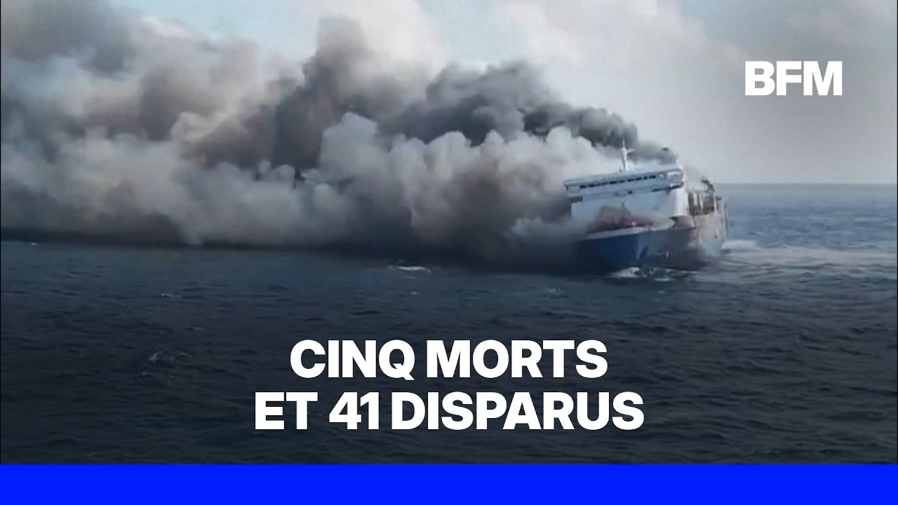 Indonésie: Cinq morts et 41 disparus après l'incendie d'un ferry