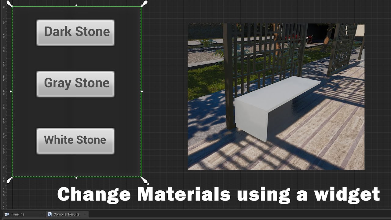 Request 3 : How To Change Material in Real Time using a Widget
