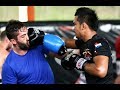 Professional MMA Fighters Hard Sparring