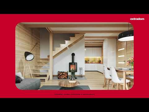Projekt domu Sosenka 4 wariant B: dom z poddaszem od Extradom.pl