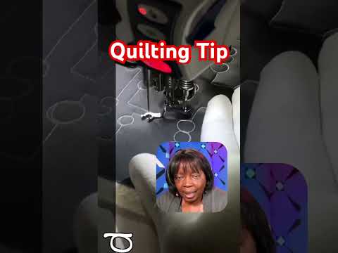 Free Motion Quilting Tip