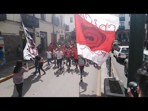 "Fvria c roja 2019 la tarde del Papa  cienciano VS cantalao" Barra: Fvria Roja &bull; Club: Cienciano