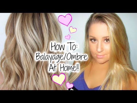 How To Balayage/Ombre your hair at home!! ♥ Hair Painting Tutorial Video