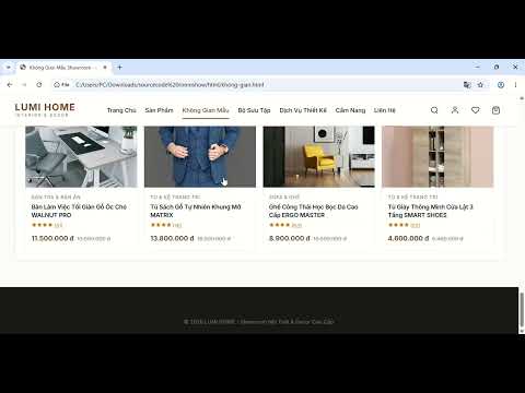 Website Showroom Nội Thất & Decor - LUMI HOME