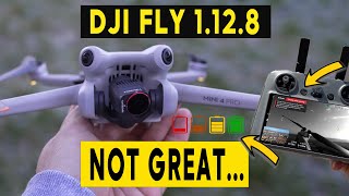 Mini 4 Pro - DJI FLY 1.12.8 DO WE HAVE A NEW PROBLEM?