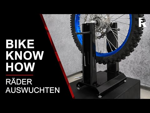 Motorradreifen wuchten mit der Weber Auswuchtvorrichtung - Riders-Store.de Bike Know How
