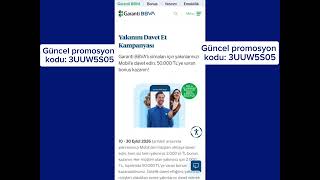 Garanti BBVA 2.000 TL Bonus Nasıl Alınır?Davet Kodu: 3UUW5S05 |2026