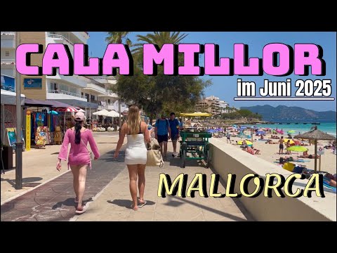 Cala Millor🌴🏖️MALLORCA island🩷NEW! Shopping🩷Beach & Promenade 2025 spain #mallorca #british #travel
