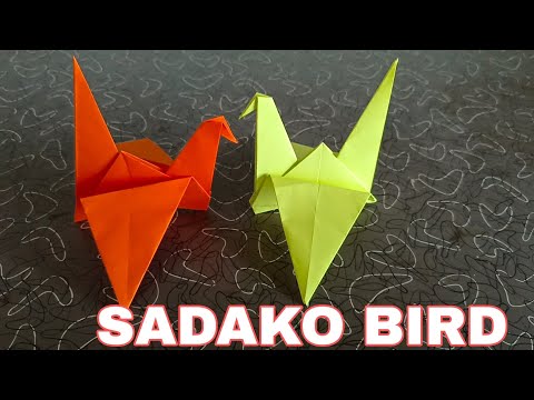 How to make an Origami Flapping Bird/ Sadako Crane  / Sudoku Bird / Paper Crane / Craft