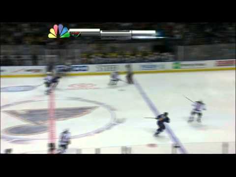 Jared Spurgeon Knee on Alexander Steen Minnesota Wild vs St. Louis Blues 11/25/13 NHL Hockey.